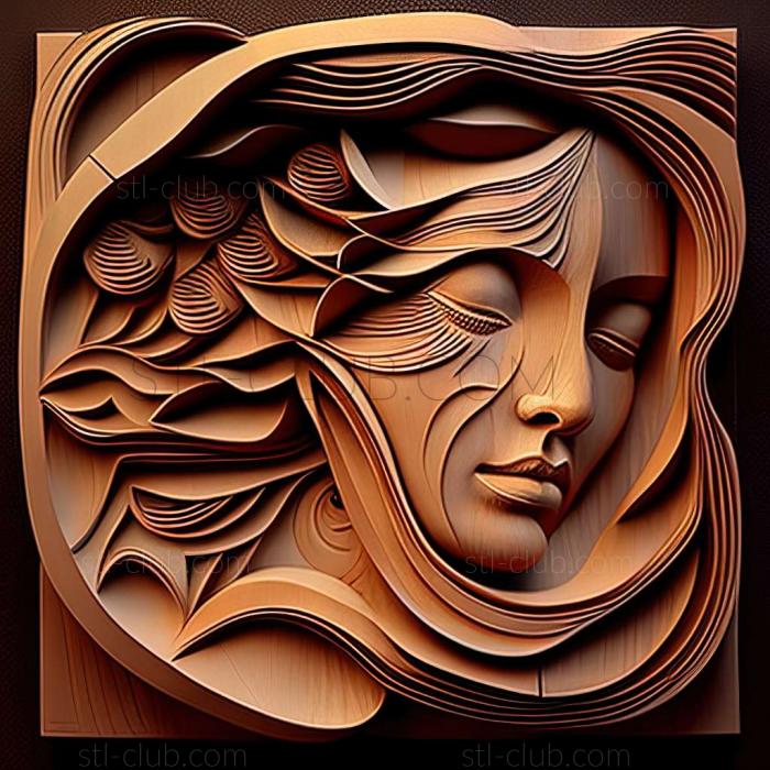 3D модель Ирен Райс Перейра, американская художница. (STL)